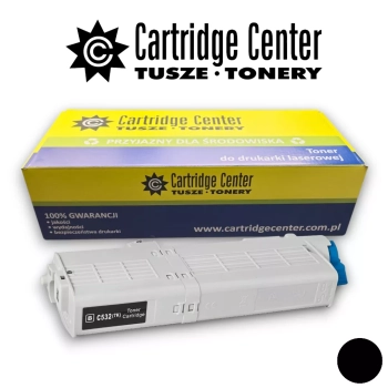 Toner OKI C532B [46490608] czarny, zamiennik | 7000str.